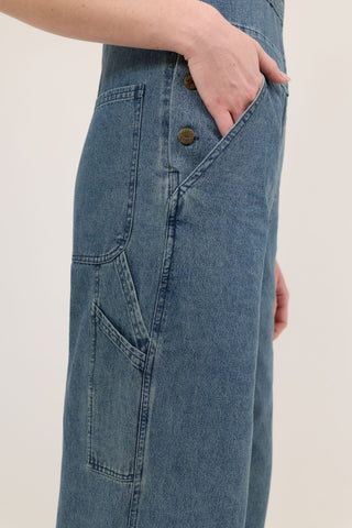 The Mulberry Denim Loose Fit Overalls
