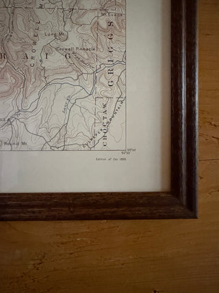 Antique "Ozark Plateau" 1899 US Geological Survey Topographic Map