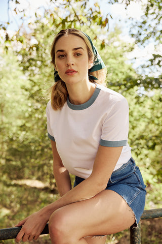 The Springfield Fitted Organic Cotton Ringer Tee